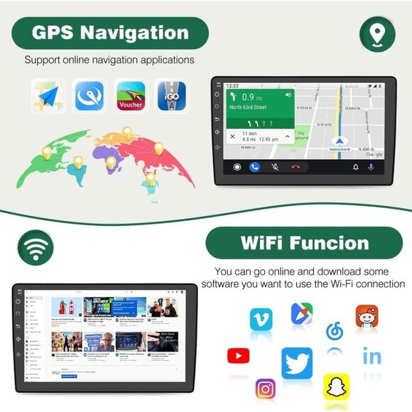 For Chevy Silverado GMC Sierra 07-13 Android 13 Stereo CarPlay - Picture 4 of 7